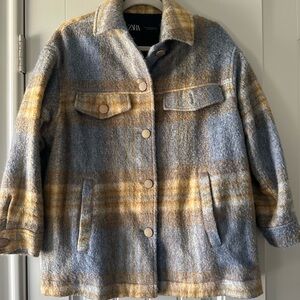 Zara Wool Blend Overshirt Jacket